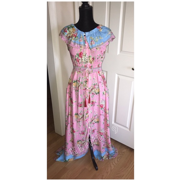 ⚠️FINAL MARKDOWN ⚠️Hosannah Maxi Dress - Lotus - Picture 2 of 8